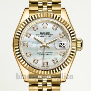 Replica Rolex Datejust Ladies 28mm m279178-0025 Gold-tone
